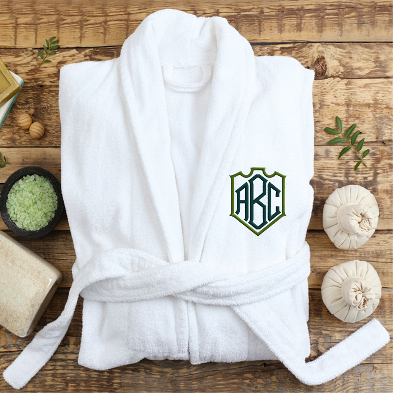 Bathrobe with Diamond Monogram