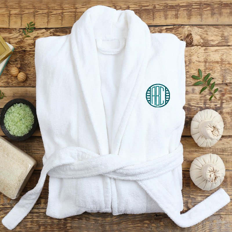 Bathrobe Circle Deco Monogram