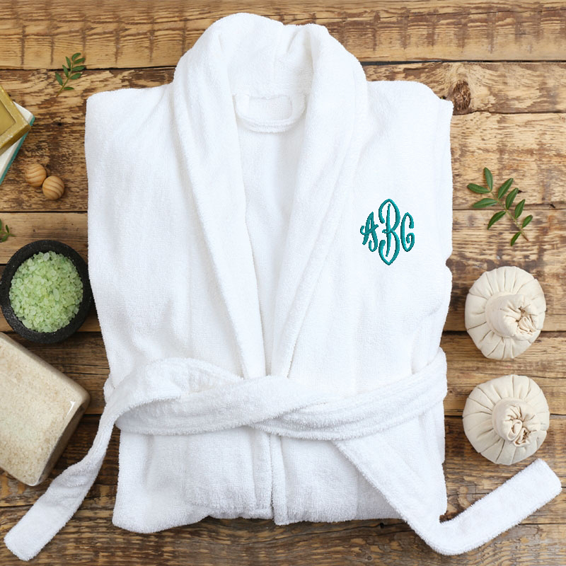 Bathrobe Scroll Monogram